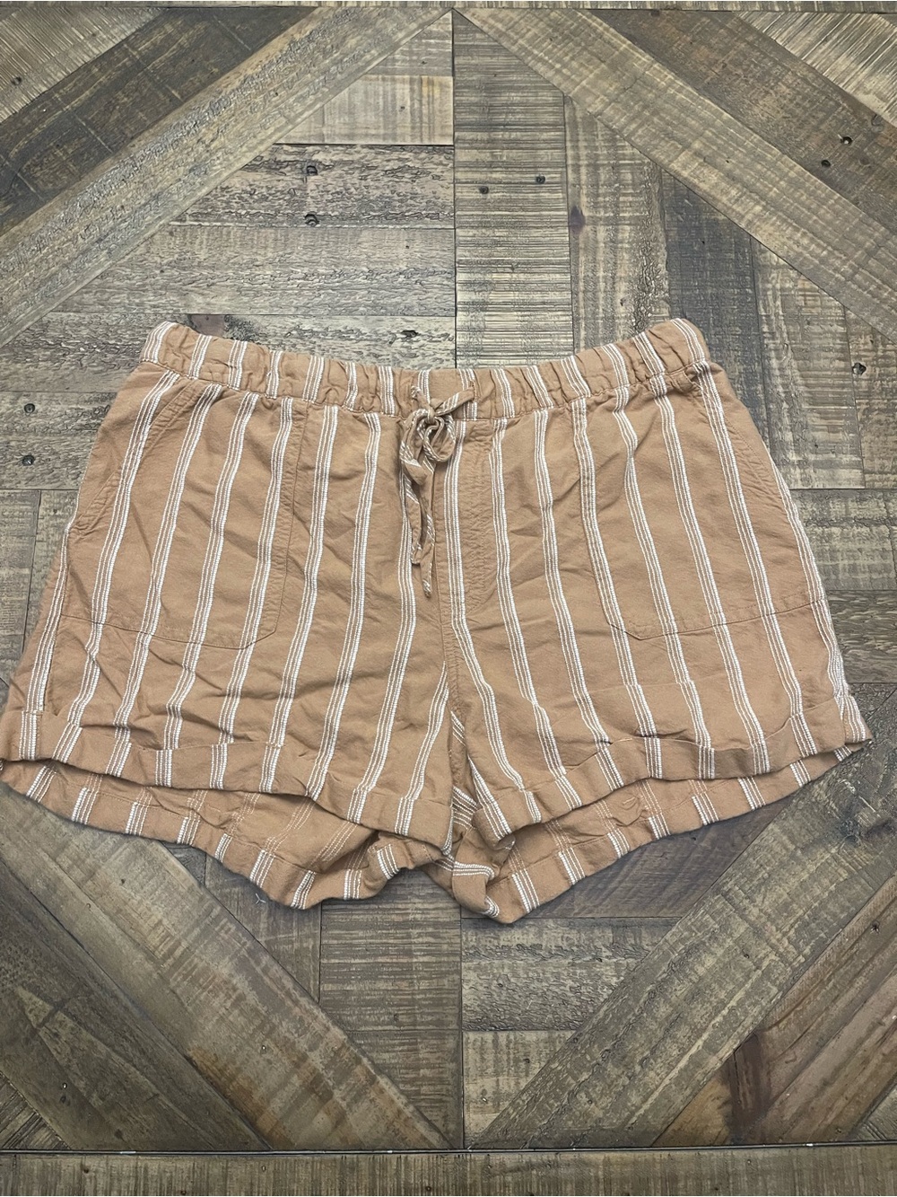 Volcom Sunday Strut Striped Lounge Shorts - Size L (10)